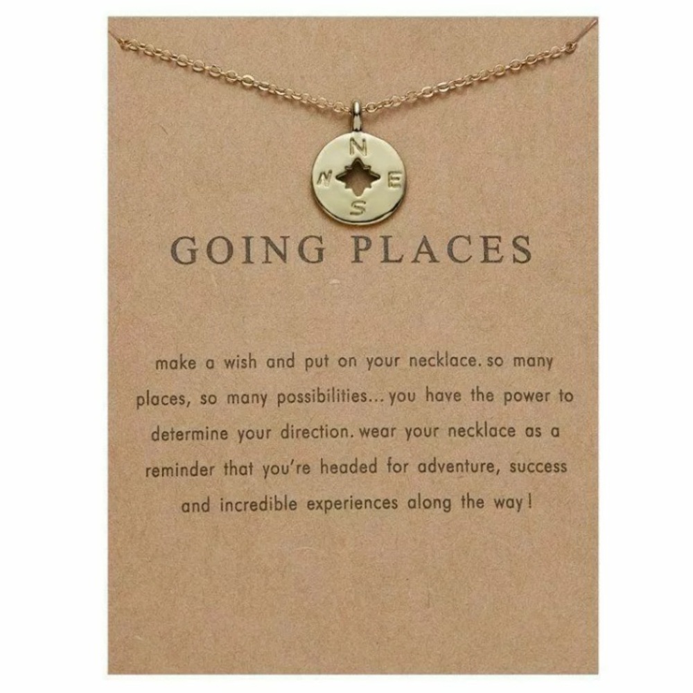 GOING PLACES inspirational necklace